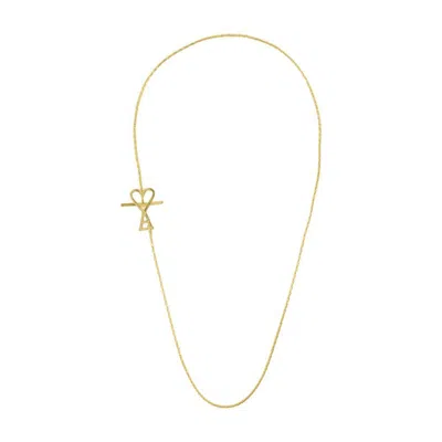 Ami Alexandre Mattiussi Ami Paris Adc 2 In 1 Chain Necklace In Gold