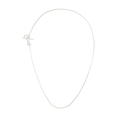 Ami Alexandre Mattiussi Ami Paris Adc 2 In 1 Necklace In Silver