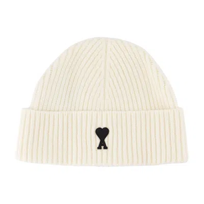 Ami Alexandre Mattiussi Ami Paris Adc Beanie In White