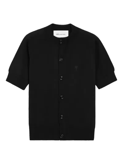 Ami Alexandre Mattiussi Ami Paris Adc Black Wool Cardigan