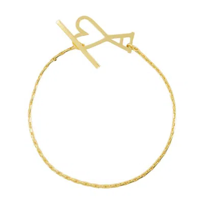 Ami Alexandre Mattiussi Ami Paris Adc Bracelet In Gold