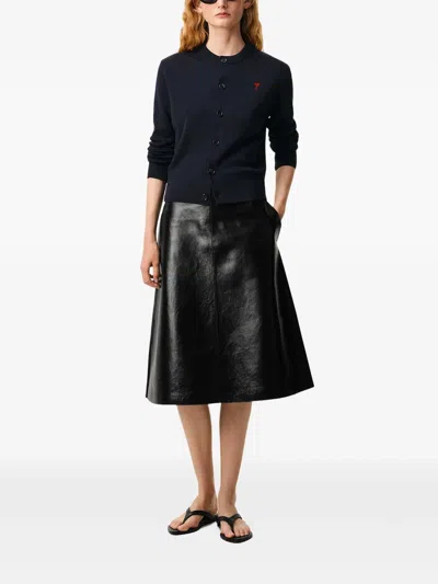 Ami Alexandre Mattiussi Ami Paris Adc Cardigan In Black