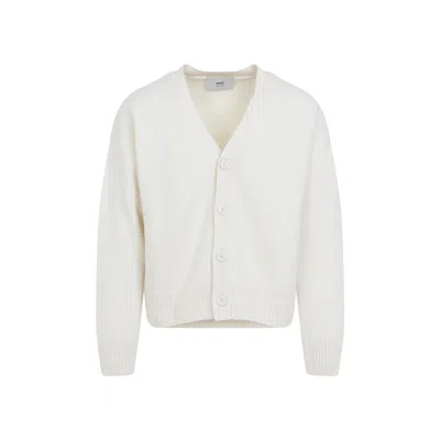 Ami Alexandre Mattiussi Ami Paris Adc Cardigan In White