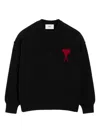 Ami Alexandre Mattiussi Ami Paris Adc Crewneck Sweater In Animal Print