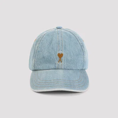 Ami Alexandre Mattiussi Ami Paris Adc Denim Cap In Blue