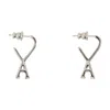 Ami Alexandre Mattiussi Ami Paris Adc Earrings In Metallic