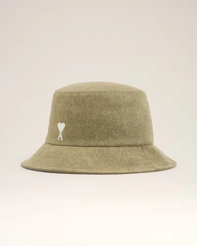 AMI ALEXANDRE MATTIUSSI AMI PARIS ADC EMBROIDERY BUCKET HAT