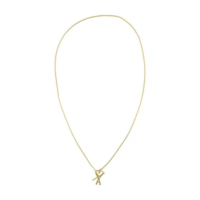 Ami Alexandre Mattiussi Ami Paris Adc Necklace In Gold