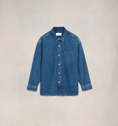 Ami Alexandre Mattiussi Ami Paris Adc Over Shirt Used Blue