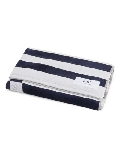 Ami Alexandre Mattiussi Ami Paris Adc Striped Beach Towel