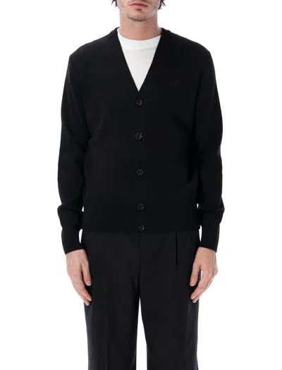Ami Alexandre Mattiussi Ami Paris Ami Paris Adc Wool Cardigan In Black