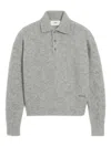 Ami Alexandre Mattiussi Ami Paris Polo In Alpaca And Wool In Gray