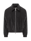Ami Alexandre Mattiussi Ami Paris  Black Corduroy Jacket In Gray