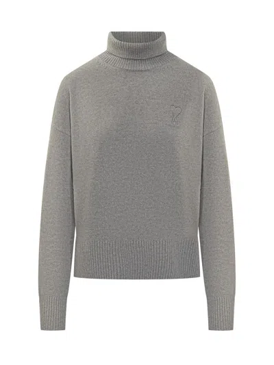 AMI ALEXANDRE MATTIUSSI AMI PARIS AMI ALEXANDRE MATTIUSSI GREY TURTLENECK