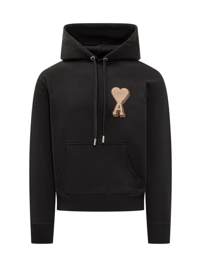 Ami Alexandre Mattiussi Ami Paris  Hoodie In Black
