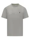 Ami Alexandre Mattiussi Ami Paris T-shirt Ami De Coeur Grey In Cotton Men In Gray