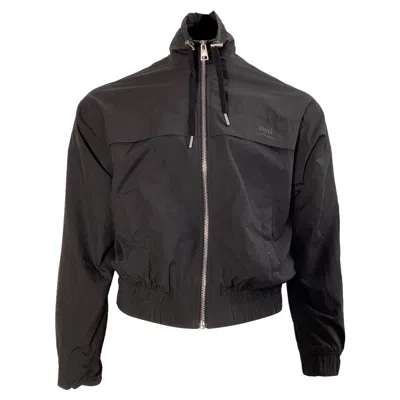 Ami Alexandre Mattiussi Ami Paris Ami De Caur Windbreaker Jacket In Black Polyamide