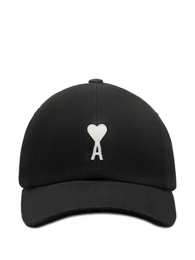 Ami Alexandre Mattiussi Ami Paris Ami De Coeur Baseball Cap In Black