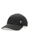 Ami Alexandre Mattiussi Ami Paris Ami De Coeur Baseball Cap In Black