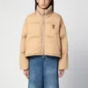 Ami Alexandre Mattiussi Logo-print Puffed Jacket In Beige