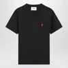 Ami Alexandre Mattiussi Logo-embroidered Organic Cotton-jersey T-shirt