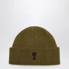 Ami Alexandre Mattiussi Ami De Coeur Bronze Wool Hat