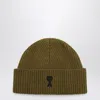 Ami Alexandre Mattiussi Ami Paris  Ami De Coeur Bronze Wool Hat
