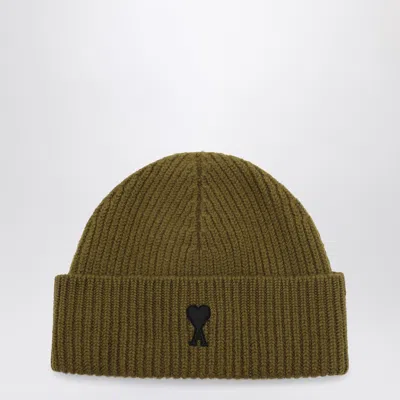 AMI ALEXANDRE MATTIUSSI AMI PARIS AMI DE COEUR BRONZE WOOL HAT