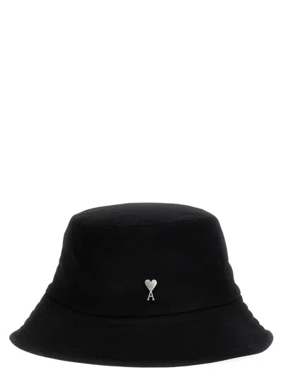 Ami Alexandre Mattiussi Ami Paris 'ami De Coeur' Bucket Hat In Black
