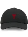 Ami Alexandre Mattiussi Ami Paris 'adc' Baseball Cap In Black