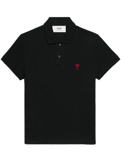 AMI ALEXANDRE MATTIUSSI Ami Paris Ami De Coeur Cotton Polo Shirt