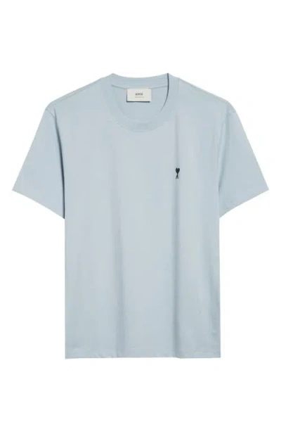Ami Alexandre Mattiussi Ami Paris Ami De Coeur Cotton T-shirt In Blue
