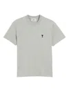 Ami Alexandre Mattiussi Ami Paris T-shirt Ami De Coeur Grey In Cotton Men In Gray