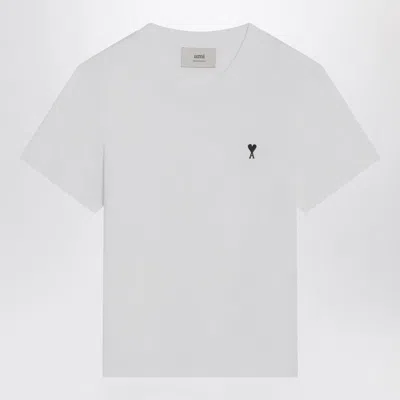 Ami Alexandre Mattiussi Ami Paris Ami De Coeur Cotton T-shirt In White
