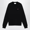 AMI ALEXANDRE MATTIUSSI AMI PARIS AMI DE COEUR CREW-NECK SWEATSHIRT