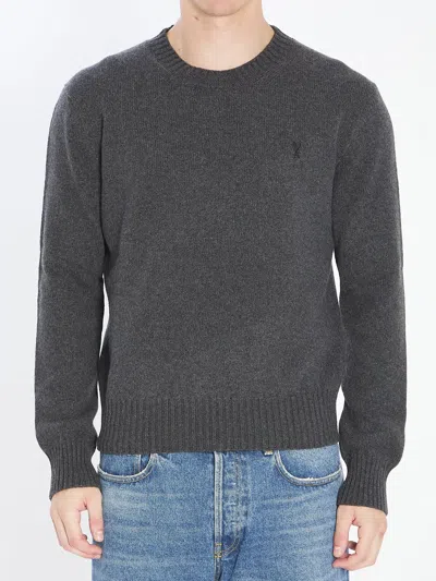 Ami Alexandre Mattiussi Ami Paris Ami De Coeur Crewneck Sweater In Multi
