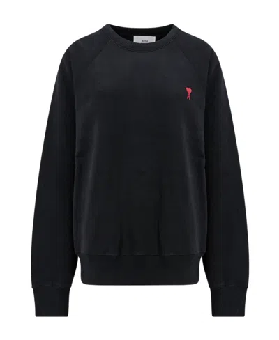 AMI ALEXANDRE MATTIUSSI AMI PARIS AMI DE COEUR CREWNECK SWEATSHIRT