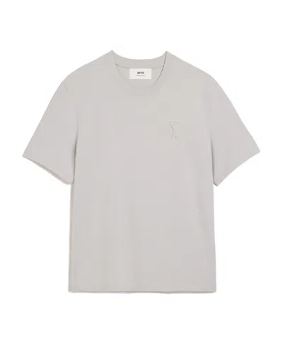 Ami Alexandre Mattiussi Ami Paris Ami De Coeur Crewneck T-shirt In Gray