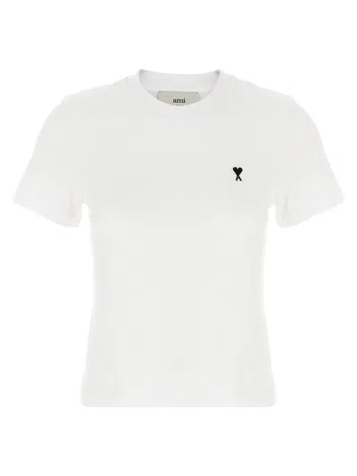 Ami Alexandre Mattiussi Ami Paris 'ami De Coeur' Cropped T-shirt