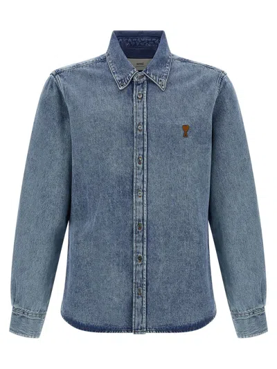 Ami Alexandre Mattiussi Ami De Coeur Shirt And Blouse Blue