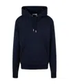 Ami Alexandre Mattiussi Ami Paris Ami De Coeur Drawstring Hoodie In Blue