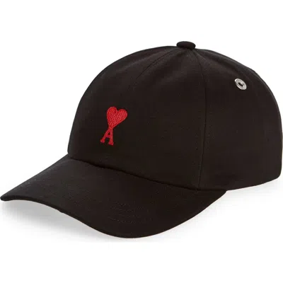 Ami Alexandre Mattiussi Ami Paris Ami De Coeur Embroidered Adjustable Baseball Cap