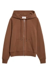 Ami Alexandre Mattiussi Ami Paris Sweatshirt Adc Hoodie With Zip Clothing In Brown