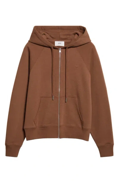 AMI ALEXANDRE MATTIUSSI AMI PARIS AMI DE COEUR EMBROIDERED HOODIE