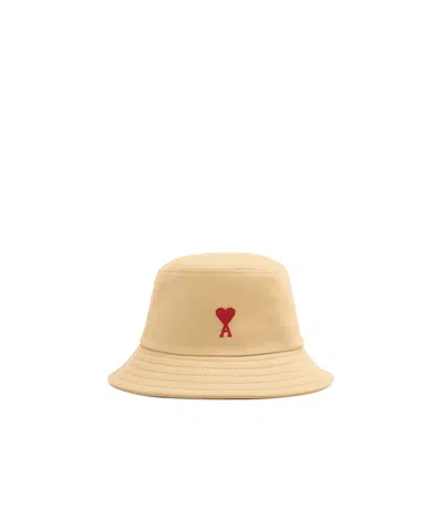 AMI ALEXANDRE MATTIUSSI AMI PARIS AMI DE COEUR EMBROIDERED BUCKET HAT