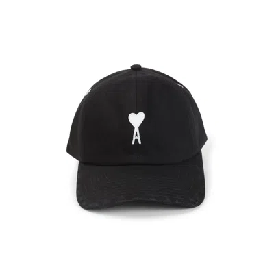 Ami Alexandre Mattiussi Ami Paris Ami De Coeur Felt Cap -  - Cotton - Black