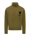 Ami Alexandre Mattiussi Ami Paris Adc Uks839 Felted In Green