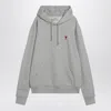 Ami Alexandre Mattiussi Ami Paris Ami De Coeur Grey Hoodie