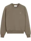 Ami Alexandre Mattiussi Ami Paris Heavy Cotton Sweatshirt In Brown