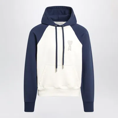 Ami Alexandre Mattiussi Ami De Coeur Hoodie Sweatshirts White In Multi